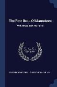 The First Book of Maccabees: With Introduction and Notes