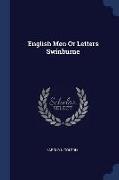 English Men or Letters Swinburne