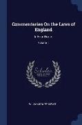 Commentaries On the Laws of England: In Four Books, Volume 1