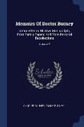 Memoirs of Doctor Burney: Arranged from His Own Manuscripts, from Family Papers, and from Personal Recollections, Volume 2