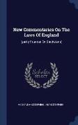 New Commentaries on the Laws of England: (partly Founded on Blackstone)