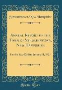 Annual Report of the Town of Stewartstown, New Hampshire