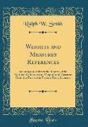 Weights and Measures References