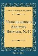Neighborhood Analysis, Brevard, N. C (Classic Reprint)