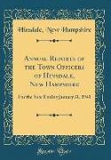 Annual Reports of the Town Officers of Hinsdale, New Hampshire