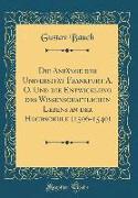 Die Anfänge der Universität Frankfurt A. O. Und die Entwicklung des Wissenschaftlichen Lebens an der Hochschule (1506-1540) (Classic Reprint)