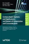 Context-Aware Systems and Applications, and Nature of Computation and Communication