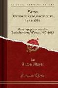 Wiens Buchdrucker-Geschichte, 1482-1882, Vol. 1
