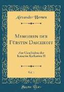 Memoiren der Fürstin Daschkoff, Vol. 1