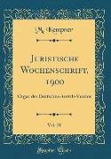 Juristische Wochenschrift, 1900, Vol. 29