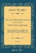 Miller's Hendersonville, N. C., City Directory, 1954-1955, Vol. 13