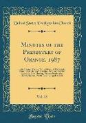 Minutes of the Presbytery of Orange, 1987, Vol. 22