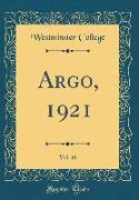 Argo, 1921, Vol. 16 (Classic Reprint)