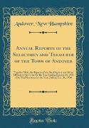 Annual Reports of the Selectmen and Treasurer of the Town of Andover