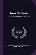 Bengal Ms. Records: Index to Bengal Records, 1794 to 1797