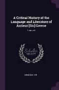 A Critical History of the Language and Literature of Antient [sic] Greece, Volume 4