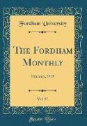 The Fordham Monthly, Vol. 37