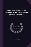 Hints for the Solution of Problems in the Third Edition of Solid Geometry