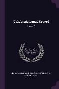 California Legal Record, Volume 1