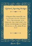 A Sermon Delivered Before the Congregational Society West-Bridgewater, 27th February, 1831, the Lord's-Day After the Interment of Their Minister, the Rev. John Reed, D.D (Classic Reprint)