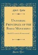 Universal Principles of the Bahai Movement