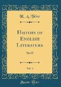 History of English Literature, Vol. 4