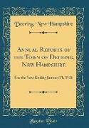 Annual Reports of the Town of Deering, New Hampshire