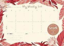 52 Lists "My Weekly List" Desk Pad