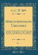 Meklenburgische Urkunden, Vol. 1
