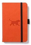 Dingbats A6 Pocket Wildlife Orange Tiger Notebook - Dotted