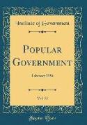 Popular Government, Vol. 22: February 1956 (Classic Reprint)