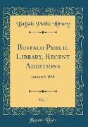 Buffalo Public Library, Recent Additions, Vol. 1