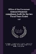 Office of the Consumer Counsel Financial-Compliance Audit for the Two Fiscal Years Ended: 1987