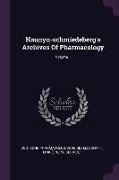 Naunyn-schmiedeberg's Archives Of Pharmacology, Volume 1