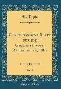 Correspondenz-Blatt für die Gelehrten-und Realschulen, 1861, Vol. 8 (Classic Reprint)