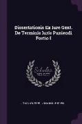 Dissertationis Ex Iure Gent. de Terminis Iuris Puniendi Portio I