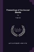 Proceedings of the Annual Meetin: 22, Volume 22