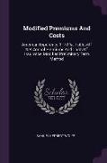 Modified Premiums and Costs: American Experience 3 1/2 %: Tables of Net Annual Premiums and Costs of Insurance, Modified Preliminary Term Method