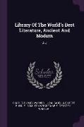 Library of the World's Best Literature, Ancient and Modern: A-Z