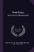 Three Essays: Talbot collection of British pamphlets