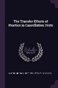 The Transfer Effects of Practice in Cancellation Tests