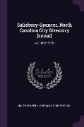 Salisbury-Spencer, North Carolina City Directory [serial]: 4 (1915/1916)