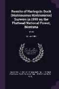 Results of Harlequin Duck (Histrionicus Histrionicus) Surveys in 1990 on the Flathead National Forest, Montana: 1990, Volume 1990