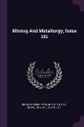 Mining and Metallurgy, Issue 101
