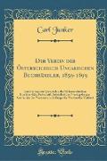 Der Verein der Österreichisch-Ungarischen Buchhändler, 1859-1899