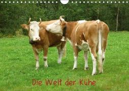 Die Welt der Kühe (Wandkalender 2019 DIN A4 quer)