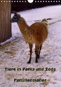 Tiere in Parks und Zoos - Familienplaner (Wandkalender 2019 DIN A4 hoch)