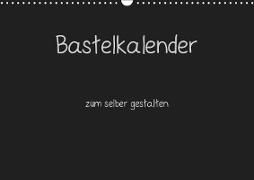 Bastelkalender - Schwarz (Wandkalender 2019 DIN A3 quer)