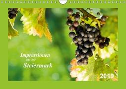 Impressionen aus der Steiermark (Wandkalender 2019 DIN A4 quer)