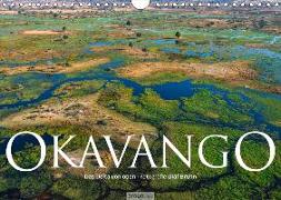 Okavango - Das Delta von oben (Wandkalender 2019 DIN A4 quer)